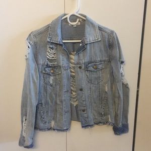 'On the Road' embellished denim jacket